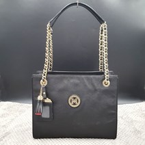 메트로시티 사각 술 팬던트장식 여성 숄더백 중고 명품 가방 은피아노