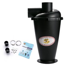진공 청소기 분말 집진기 필터 SN50T6 사이클론 분리기 산업 및 가정용 플랜지, 02 Black Cyclone