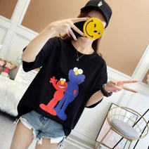 6615 - 쿠키몬스터 찰랑 반팔티