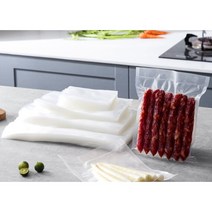 진공 포장팩 100개 투명 식품등급 씰링 기계 식품 포장기 봉투, 28 x 40cm(100개)