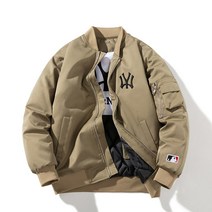 스트릿 밀리터리 데일리 남성 에코레더 블루종 항공잠바 남성 바시티 재킷 겨울 미군 야구점퍼