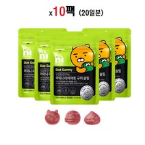 일동 다이어트 구미 젤리 슬림 가르시니아 체지방 감소 HCA 캄보지아 고함량 남자 여자 어린이 다이어트 보조제 헬퍼 효과 간식 탄수화물 컷 지방합성 억제 식약처 기능성 인증 10팩, 10팩 20일분, 10개