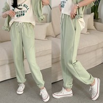봄 데일리 캐주얼 쭈리 면 끈 밴딩 배기 조거 팬츠 트레이닝복 추리닝 운동복 바지