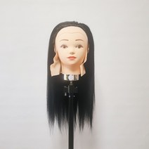 노브랜드 커트 연습 덧가발 19인치 헤어 미용사 국가고시 실기 연습용 자격증