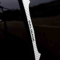 간지 더뉴 팰리세이드 레터링 포인트 차량 보호 가드 몰딩 에폭시 도어용품, 블랙카본(4P)