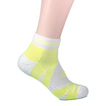 [COMPRO] 컴프로 테이핑양말 화이트 라임(테이핑) 중목, 화이트 라임