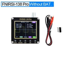fnirsi-138 pro 휴대용 ​​디지털 오실로스코프 2.5msas 200khz 아날로그 대역폭 지원 자동 80khz pwm 및 펌웨어 업데이트, 박쥐 없이