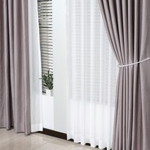 [텍스월드] 글리터 - 4계절용 암막커튼(소폭) _브라운