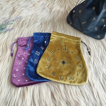 타로 카드 파우치 타로카드 마술 용품 보관 수납, 1.별자리 파우치, 퍼플