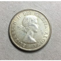 1964년 캐나다 반원형 은화 컬렉션 정말 구하기 힘든 기념주화 희귀주화 지폐