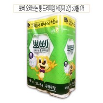 뽀삐 프리미엄 2겹 30M 30롤 화장지 휴지 1개 - D