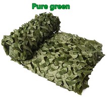 야외 블랙 블루 그린 사막 베이지 육군 위장 자동차 텐트 그물 캠핑 하이킹 사냥 천막, Pure green+2mx2m