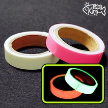 형광 야광테이프 축광테이프 축광시트 스티커 채비소품 낚시용품, 핑크야광 1cm(폭)/3m(길이)