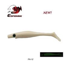 ESFISHING NEW HOG SHAD 100MM 125MM 150MM 200M 낚시 미끼 바다 소프트 루어 20CM 패들 테일 실리콘 지그 페스 카, PA12, 100mm 6 개