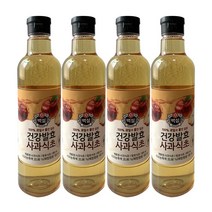 백설 건강발효 사과식초, 800ml, 4개