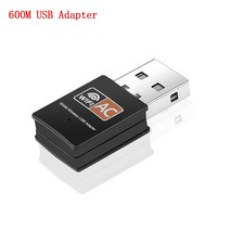 무선 USB 와이파이 어댑터 600Mbps 동글 PC 네트워크 카드 듀얼 밴드 5 Ghz 랜 이더넷 수신기, 01 600M Adapter
