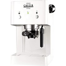 Gaggia 가찌아 RI842321 그랑 스타일 커피 머신 2컵 화이트, 기본