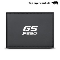 BMW F650GS F 1PC 탑 레이어 소가죽 운전 면허증 슬리브 카드 홀더 오토바이 액세서리, 06 2