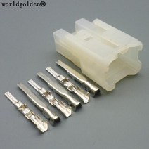 Worldgolden 6 Pin Automotive 2.3(090) 커넥터 전원 커넥터 하우징 CD 플러그 7122-1360 MG620153, 01 1set male