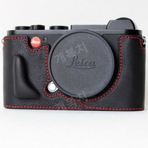 라이카 Leica CL레더 카메라 보호 속사케이스, 블랙 레드 라인