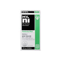 마이니 활력 멀티맨 남성 남자 포맨 종합 영양제 멀티 비타민 미네랄 마늘 마카 홍삼 옥타코사놀 산수유 60정, 2통