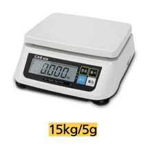 카스저울 계수기능 단순중량저울 SW2-15CS/15kg 5g 건전지 아답터(옵션) RS-232C, 15kg(5g단위)