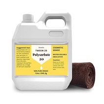 12 oz Polysorbate 20 Emulsifier Premium Polysorbate 20 (TWEEN 20) Liquid 100% Pure Cosmetics Grad