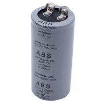 ABS 400MFD 400UF 250V 원통형 AC 모터 시동 커패시터, 회색