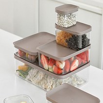 [도돌이샾제휴]냉장고 냉동실 사각 반찬통 소분용기 밀폐용기 밥 15종 셋트 세트, 색상, 화이트, 화이트