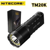 써치라이트 LED 손전등 후레쉬 Nitecore USB C 충전식 초고성능 전술 서치라이트 TM20K 19 x XP L HD 20000 루멘 랜턴 303307