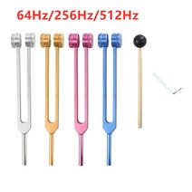 주파수계수기 XX9B 512 Hz 튜닝 포크 세트 치유를위한 알루미늄 감각 차크라 사운드 힐링 의료 치유, 02 256Hz_03 Pink