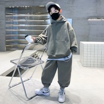 다솜 주니어 남아 심플업 후드티 상하복 세트 이든파인