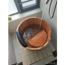 편백나무반신욕기 1인 간이욕조 반신욕기 이동식 가정용 히노끼 욕조 목용탕 홈 사우나 찜질방, 60X60개