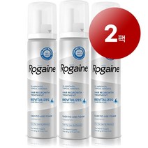 Rg 로우게인 미국 직배송 남성용 두피 모발 관리 헤어 그로우쓰 트리트먼트 폼 60g 3개입, 2팩