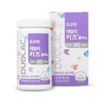듀오락 데일리 키즈 플러스 유산균 45g, 60정, 10개
