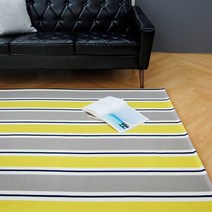 [얀카페트] 네오 스트라이프 워셔블 우븐 러그 카페트 TP174 (135x200cm) 거실 물세탁가능 여름 사계절