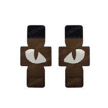 고양이 눈 후크 패스너 전술 패치 야광 군사 전투 아플리케 패치모자 헬멧 배낭 Par Militar, 03 1pair camel 8.5x4cm