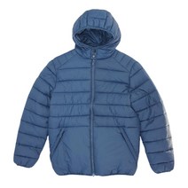 캉골 컬러 라인 후드 패딩자켓 K996 Navy Rust