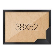 퍼즐액자 38x52 고급형 슬림 엣지블랙, 블랙