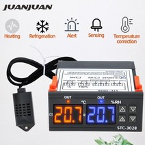 자동 온도 조절기 STC-3028 습도 제어 온도계 습도계 컨트롤러 12V/24V/220V 30%, CHINA_DC12V