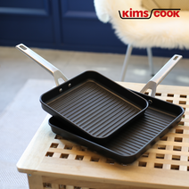 바릴라 주물 사각 그릴팬 23cm 생선 구이 팬