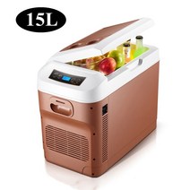 15l 자동차 홈 미니 냉장고 냉장고 dc1224v 음료 쿨러 히터 자동차 홈 pinic 캠핑 0 65도에 대해 신선하게 따뜻하게 유지, 블랙 au 플러그
