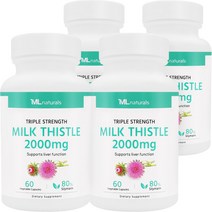 4병 마이라이프 내추럴스 밀크시슬 2000mg 60정