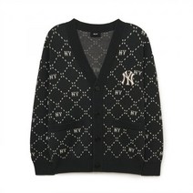 MLB 엠엘비 다이아 모노그램 가디건 NY Charcoal Grey 3AKCM0134-50CGS
