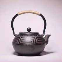 주물 주전자 다실 장식 찻집 무쇠 차포트 다기 차 전통 가정용 감성, 쌍철만수1.2L