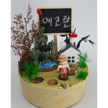 에코탄스톤아트 다육아트재료 패키지 다육공예 원예창작 방과후 체험 붙이는흙