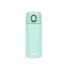 모멘 350ml 원터치텀블러 304고급스테인리스텀블러 미니 소형 스텐 진공 보온 보냉 텀블러 선물용 에코트리카페, 민트