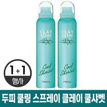 [두피열 낮추는 스케일링폼] 두피 쿨링 스프레이 클레이 EXP 쿨샤벳 100g 클레이에스테 쿨샤뱃 작은 기포 두피 모공 청소 멘톨 성분 저자극 쿨링감 청량감 헤어 클리닉, 1+1