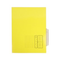 플러스샵 종이 문서 보관 홀더 6색상 10개입 1묶음 A4, 노랑 100개입 10묶음