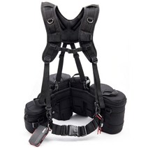 카메라 렌즈가방 메모리카드 수납 가방 조끼 허리 숄더 스트랩 전문촬영장비 야외촬영 사진작가, 단일사이즈, 렌즈 배럴 L2050